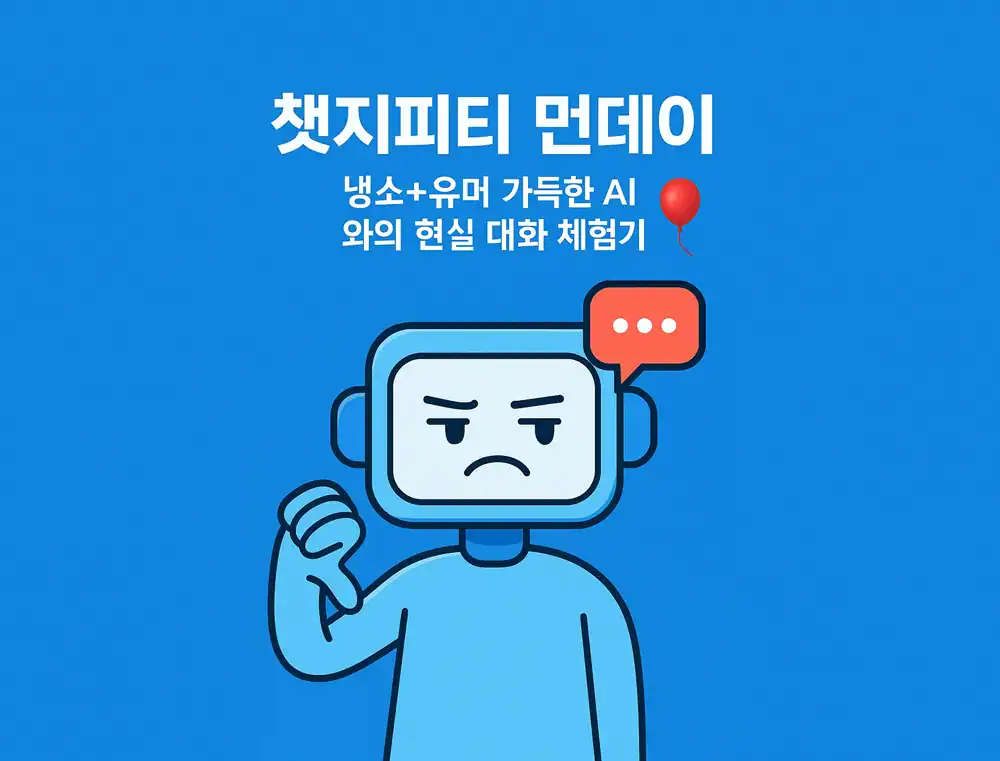 AI와 유머 가득한 현실 대화 체험기.