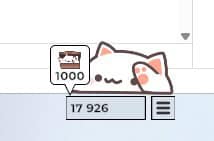 하얀 고양이의 봉고캣 이미지.