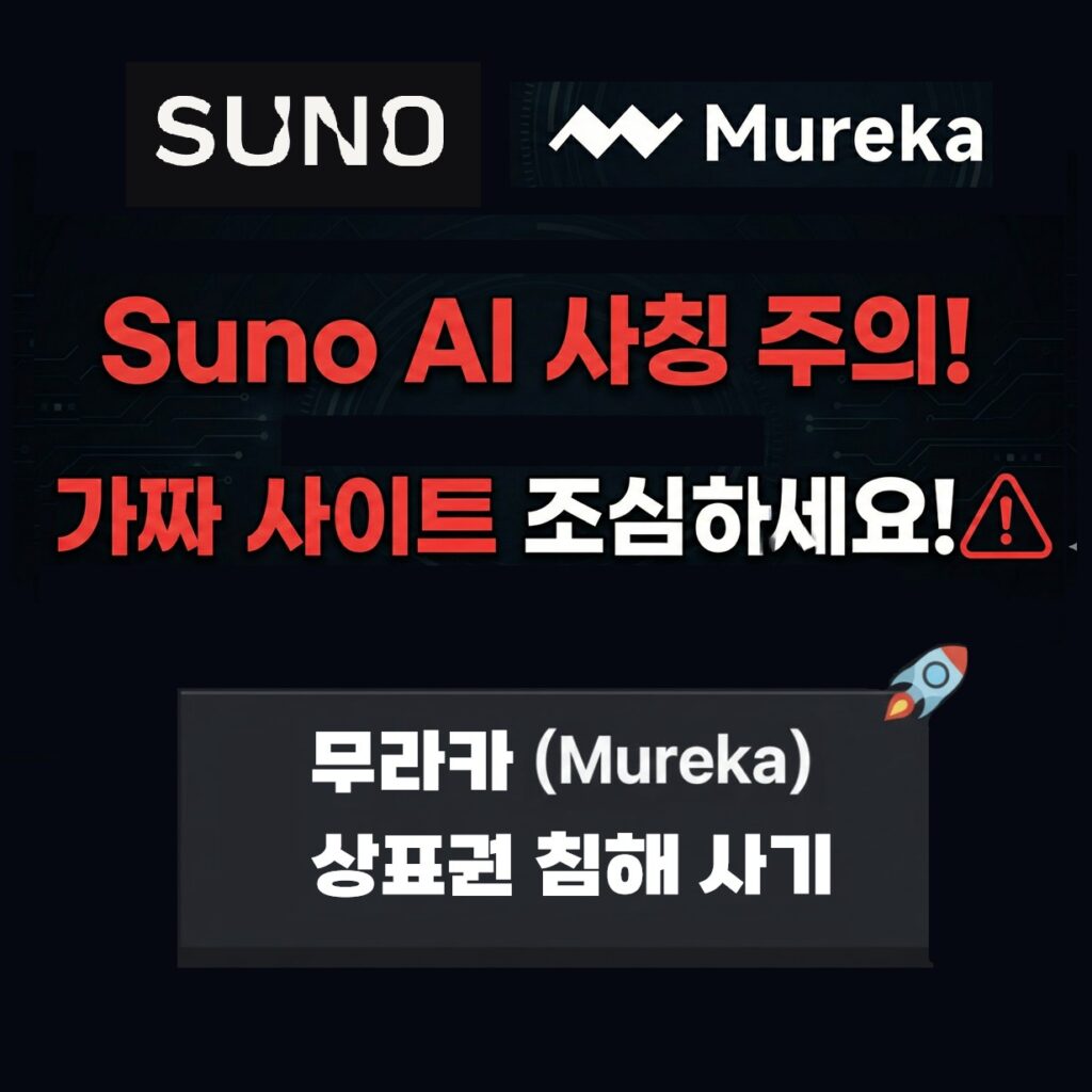 Suno AI 詐称、Mureka 商標権侵害詐欺にご注意ください。