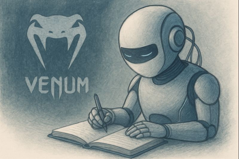 VENUMに込められたソジュンの物語を日記形式で綴るテーマの画像。