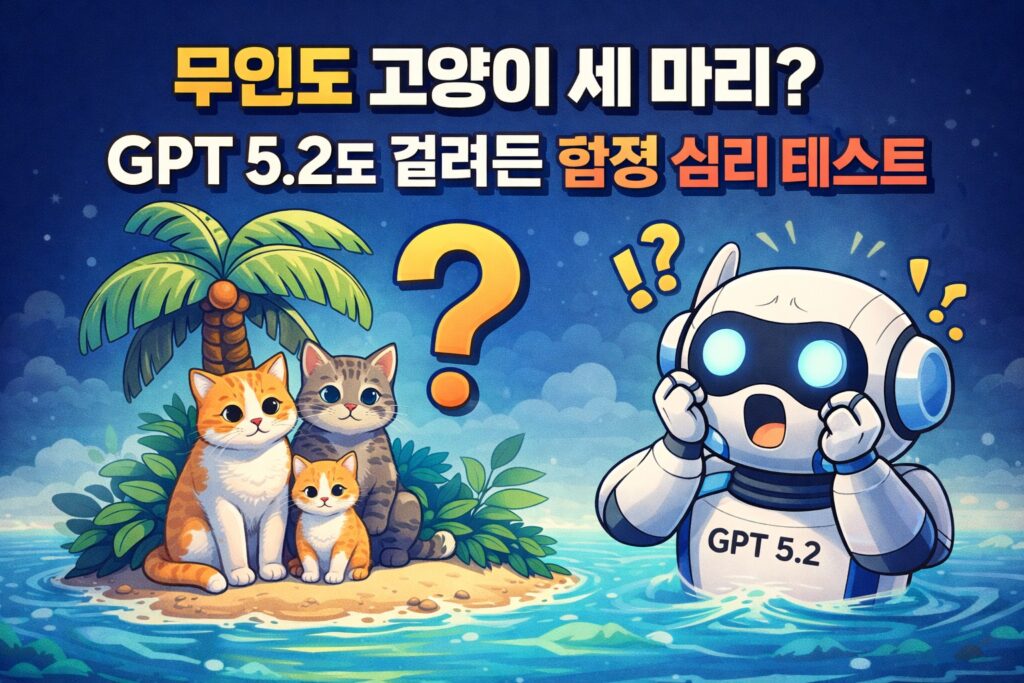 무인도 고양이와 GPT 5.2 로봇의 함정 심리 테스트